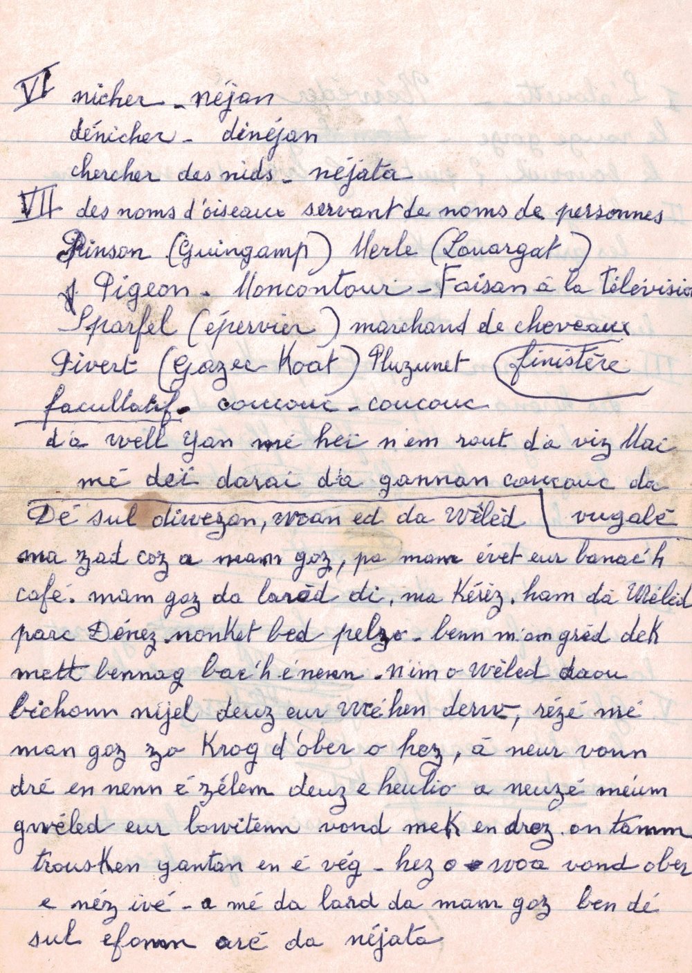 An destenn skrivet gant an dorn (2/2)